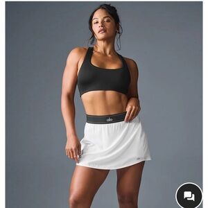 ALO Yoga White Mini Skirt